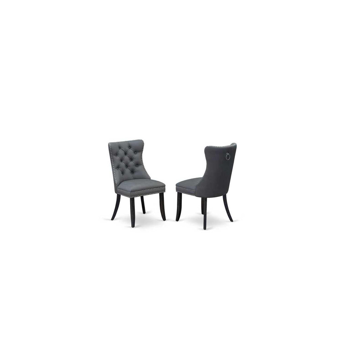9 Piece Dining Table Set with 8 Faux Leather Chairs D469243
