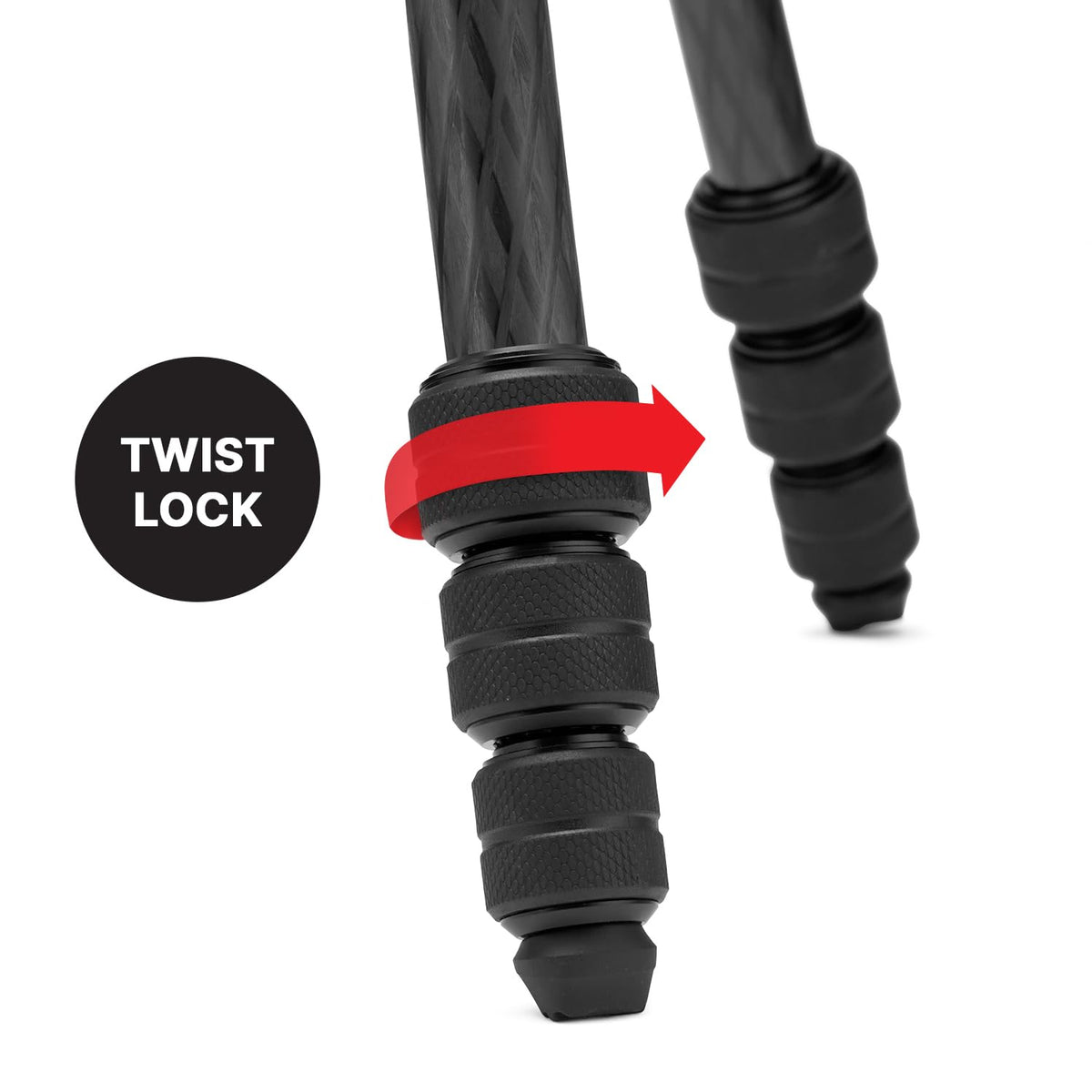 Carbon Fibre Travel Tripod Kit with 3-Way Fluid Head I8839
