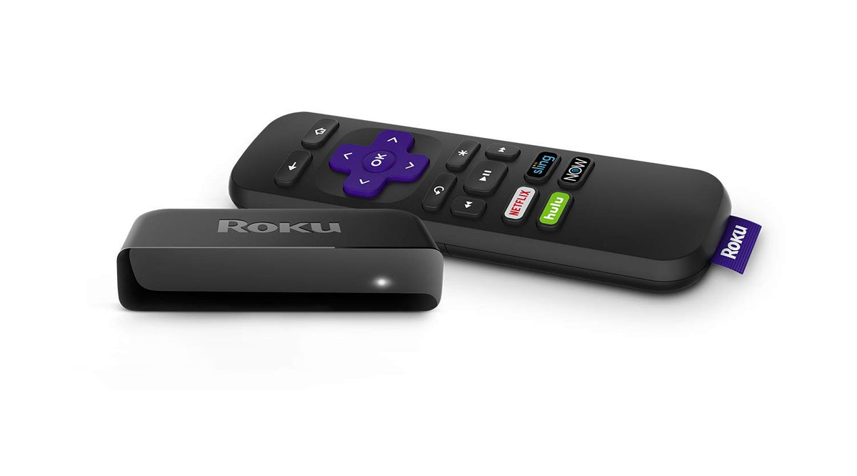 HD/4K/HDR Streaming Media Player with Remote and HDMI Cable, Black Z565359