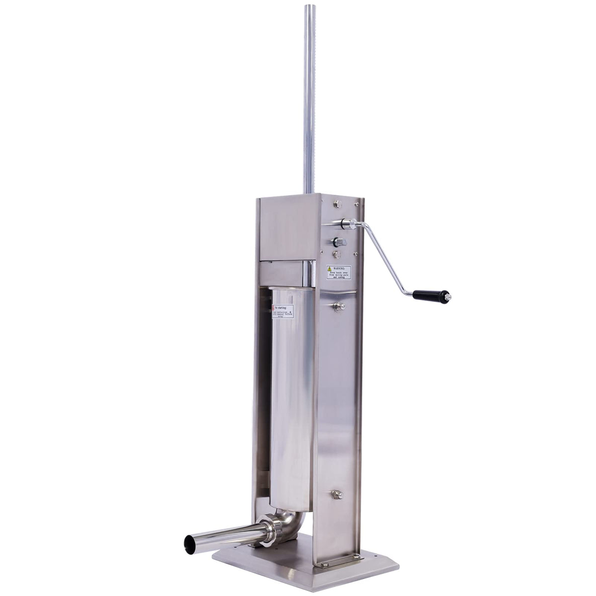 Stainless Steel 15 lb Dual-Speed Sausage Stuffer with 4 Nozzles B6972