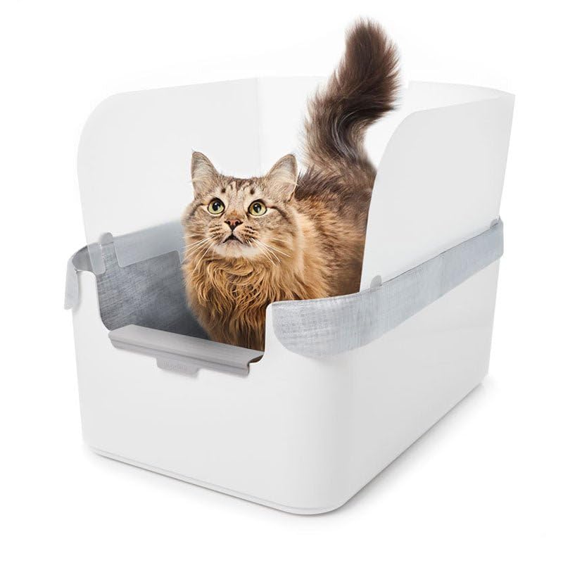 White Litter Tray with Liner & Scoop J32262