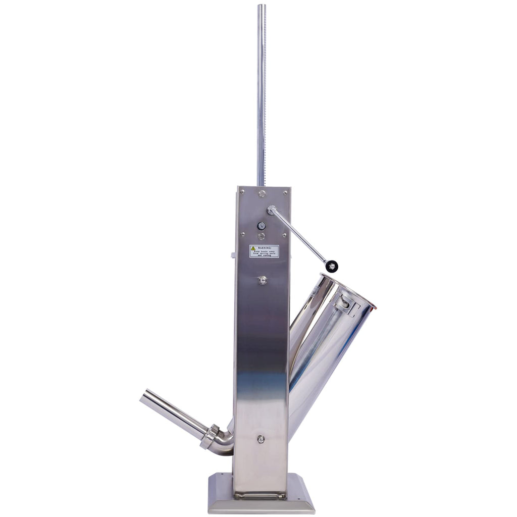 Stainless Steel 15 lb Dual-Speed Sausage Stuffer with 4 Nozzles B6972