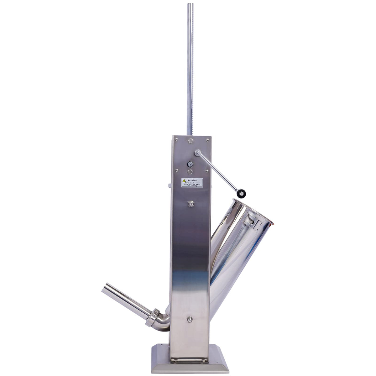 Stainless Steel 15 lb Dual-Speed Sausage Stuffer with 4 Nozzles B6972