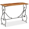 Solid Sheesham Wood Console Table Z476814