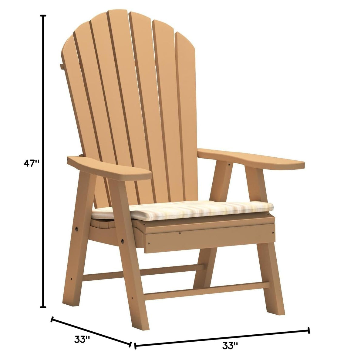 Poly Upright Adirondack Chair Z937