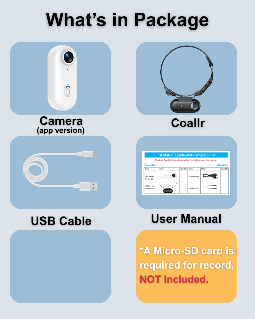 Cat Camera Collar with APP I615656
