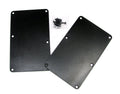 Black Plastic Electric Guitar Cover Plates with Screws K916591