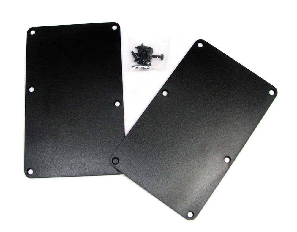 Black Plastic Electric Guitar Cover Plates with Screws K916591