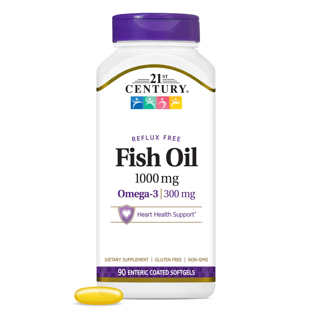 Fish Oil 1000 mg 90 Enteric Coated Softgels W9019
