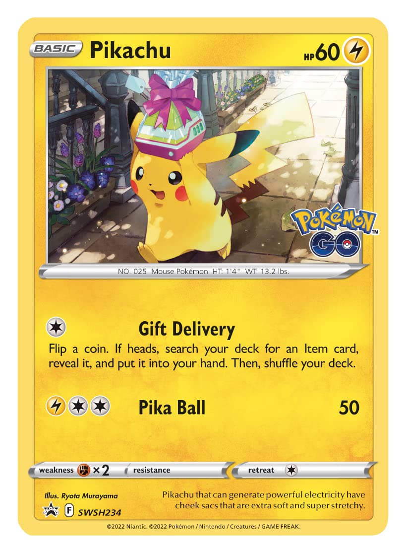 Pokémon TCG GO Tin 2 Foil Cards & 4 Booster Packs H58330