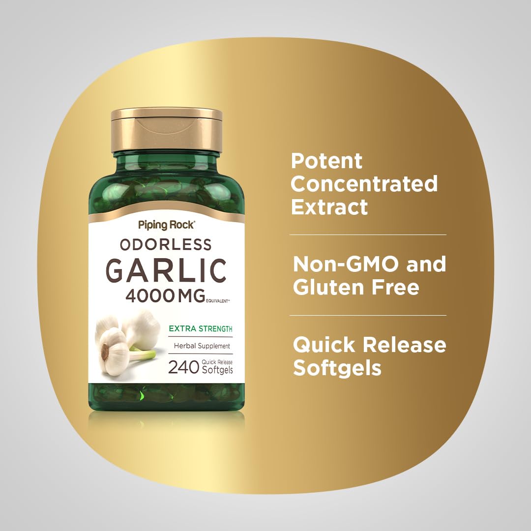 Odorless Garlic Softgels 240 Count F389006
