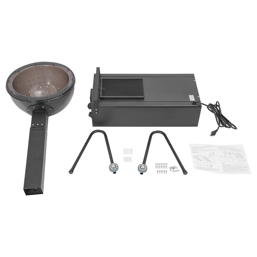 Black 1200w Hooded Hair Dryer with Timer F39181
