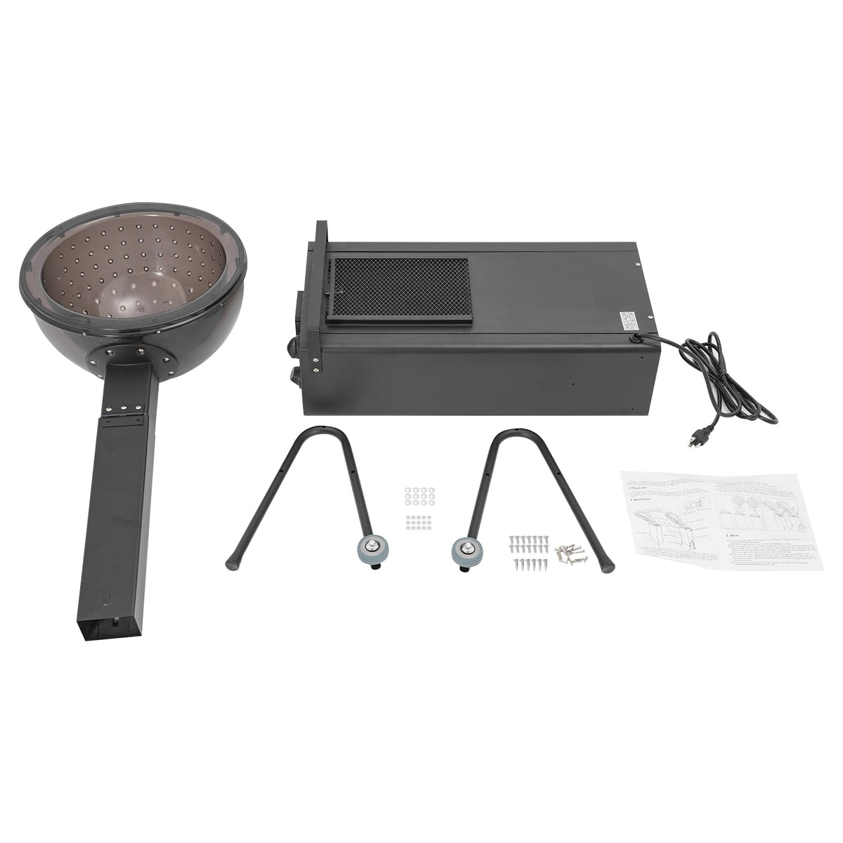 Black 1200w Hooded Hair Dryer with Timer F39181