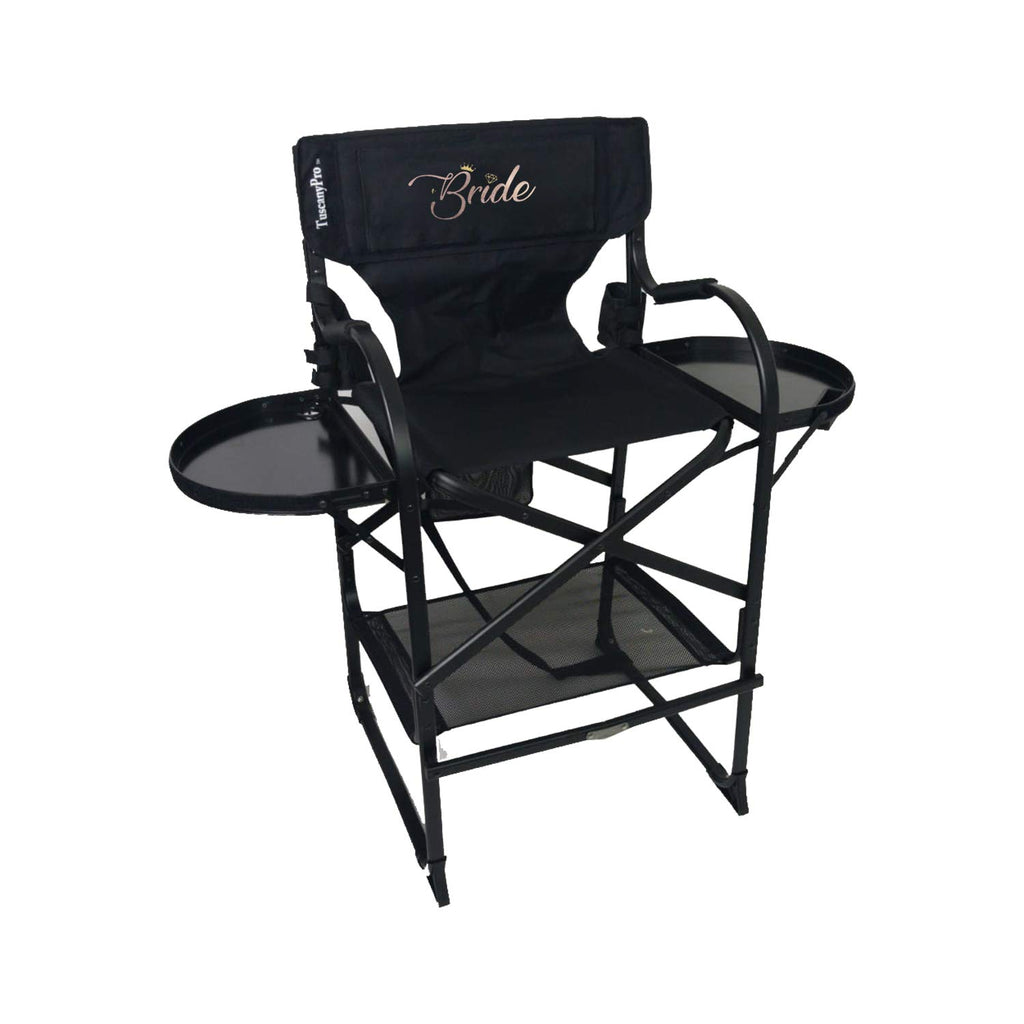 Tall Heavy Duty Director Chair with Adjustable Seat Height and Carry Bag D94894