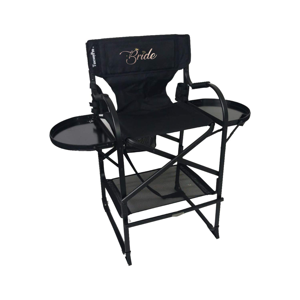 Tall Heavy Duty Director Chair with Adjustable Seat Height and Carry Bag D94894