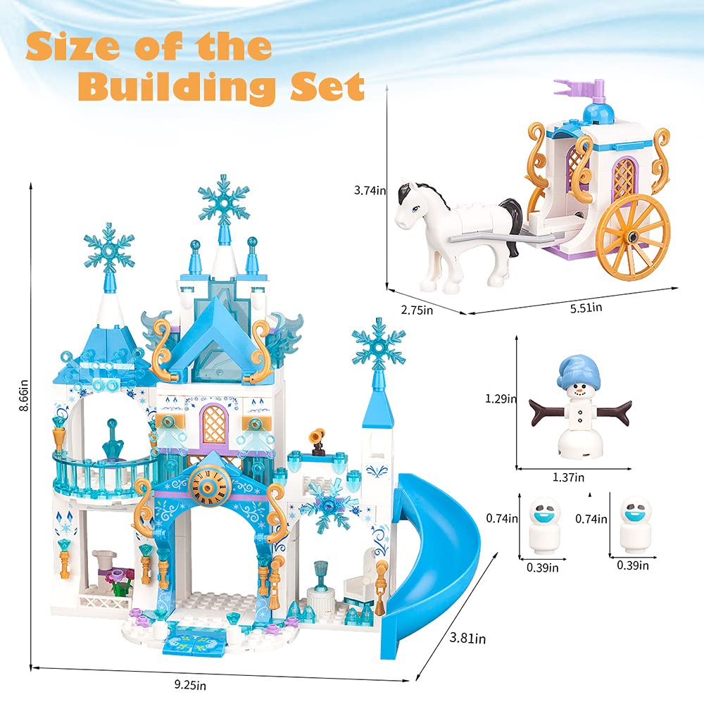 Girls Castle Building Blocks 377 Pieces Construction Toys Set M8800