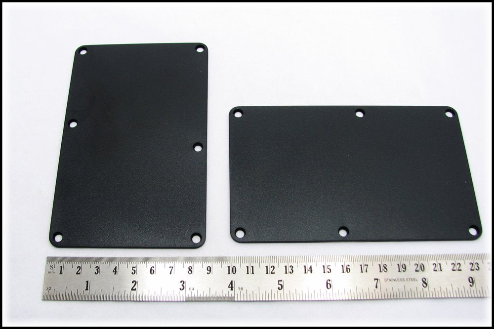 Black Plastic Electric Guitar Cover Plates with Screws K916591