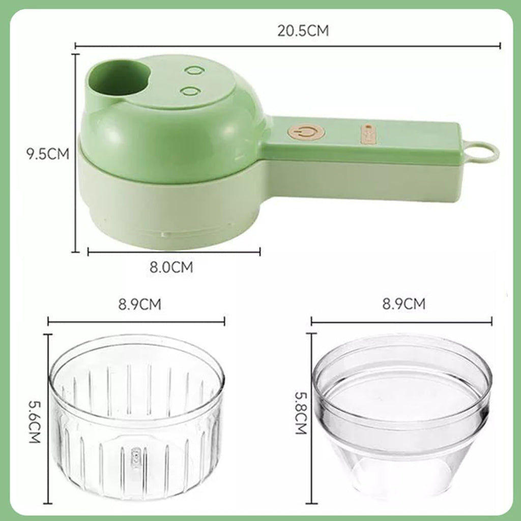 4 in 1 Portable Electric Vegetable Cutter Set A527