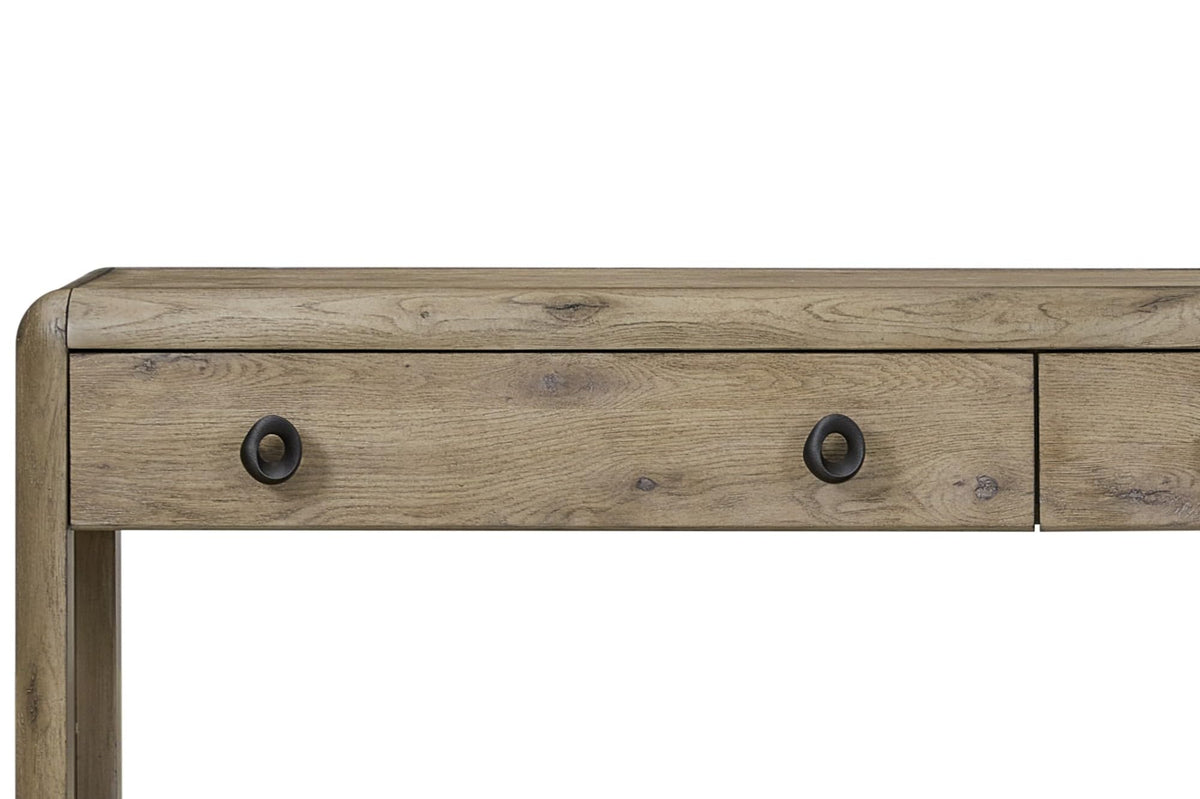 Oak Console Table with Drawers and Storage S138
