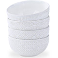 40 OZ Ceramic Bowls Set of 4, 6.7 Inch White O267590