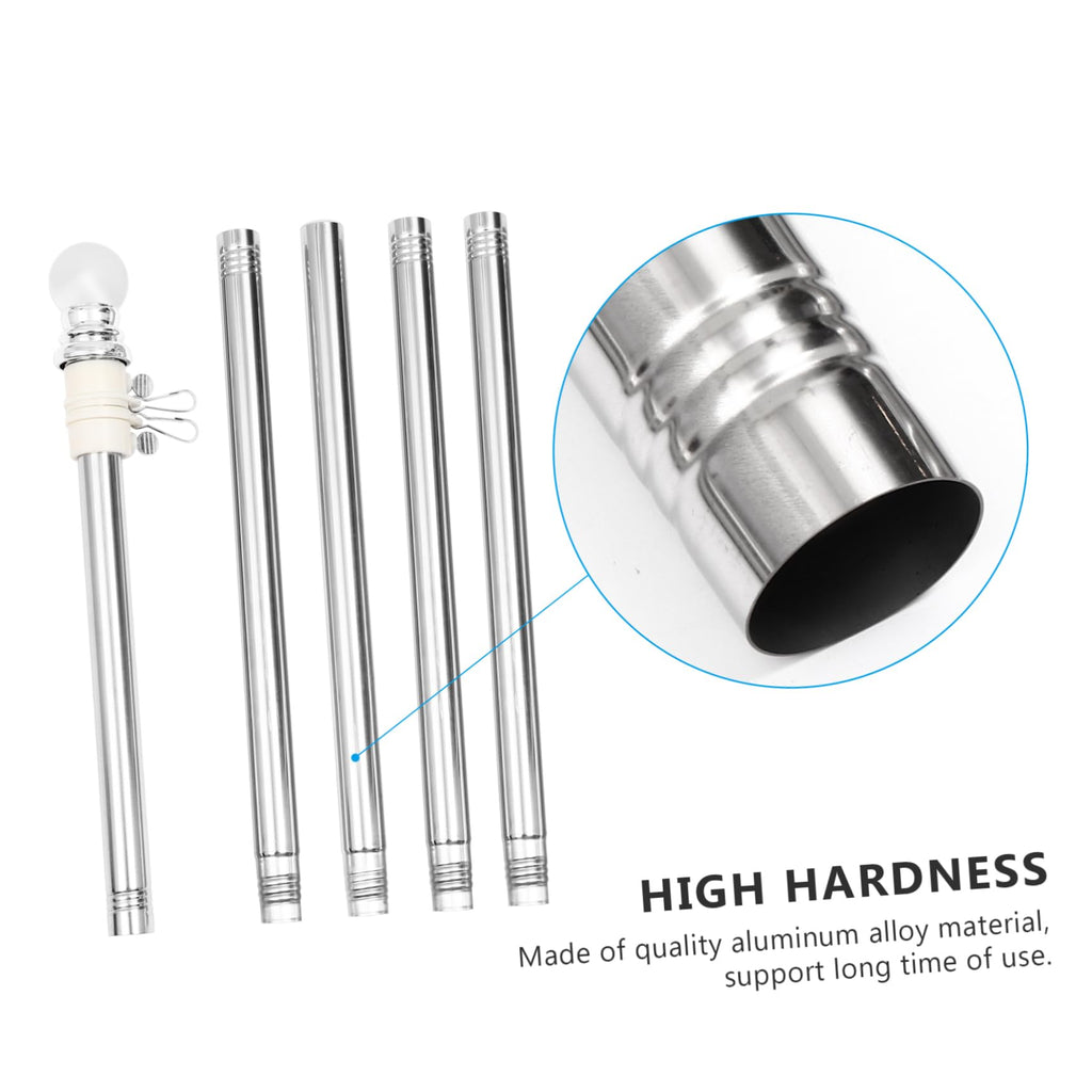 Stainless Steel 6 Foot Adjustable Wall Mount Flagpole Kit M1110
