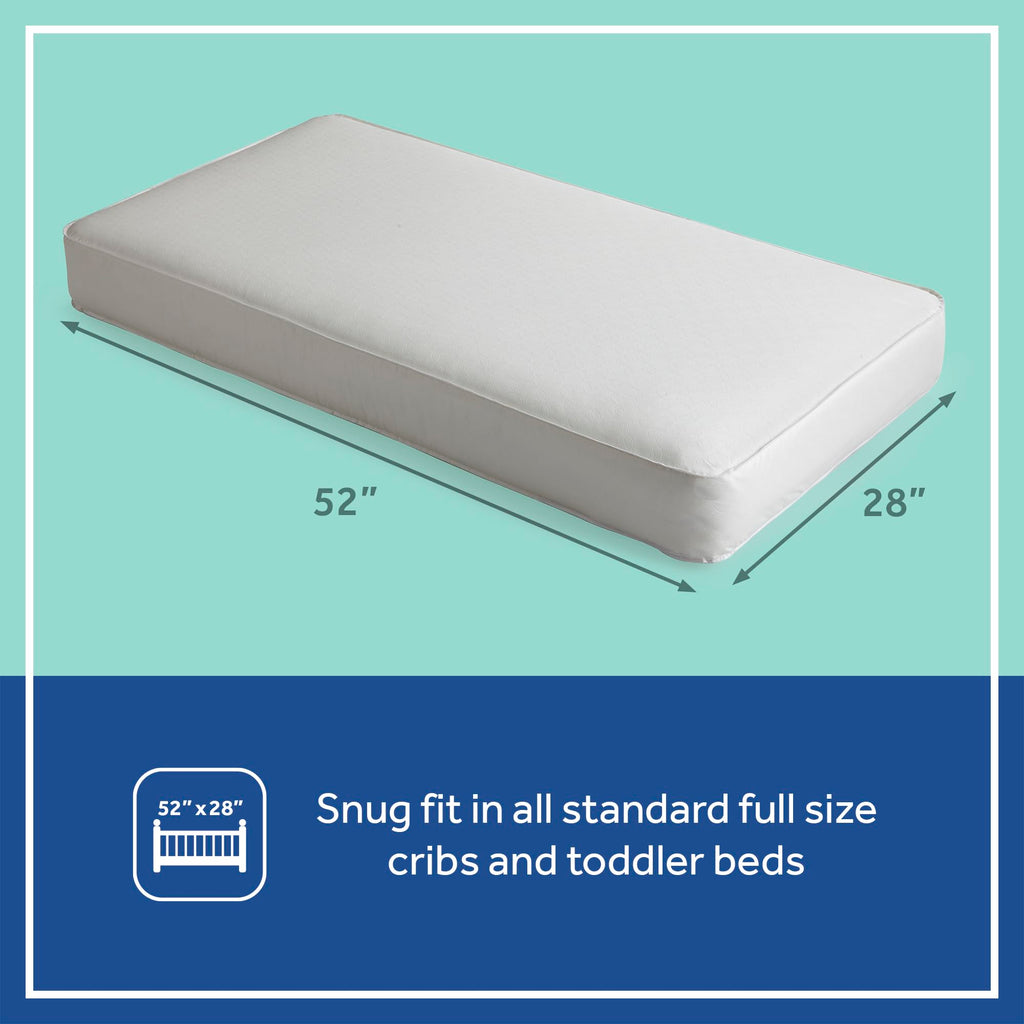 Breathable 2 Stage Hybrid Memory Foam Crib Mattress U295743