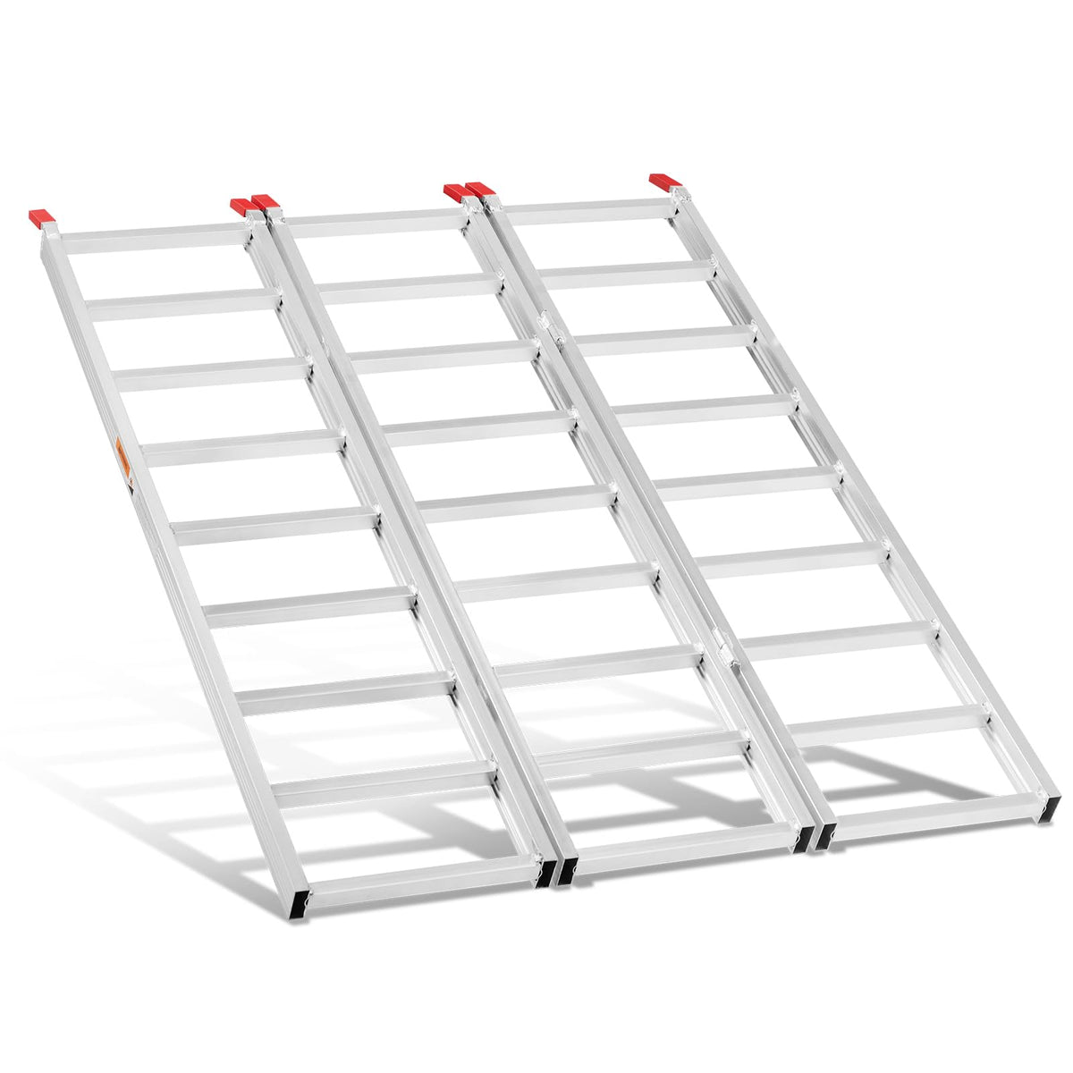 69" L x 50" W Tri-Fold Aluminum ATV Loading Ramp 1500lb Capacity Y589