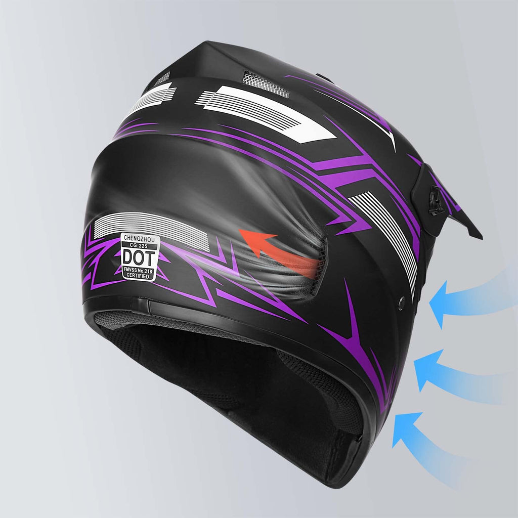 Youth Kids DOT Approved Full Face Motocross Helmet W899
