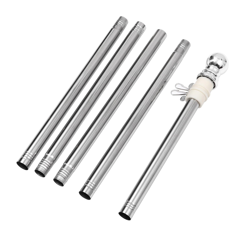 Stainless Steel 6 Foot Adjustable Wall Mount Flagpole Kit M1110