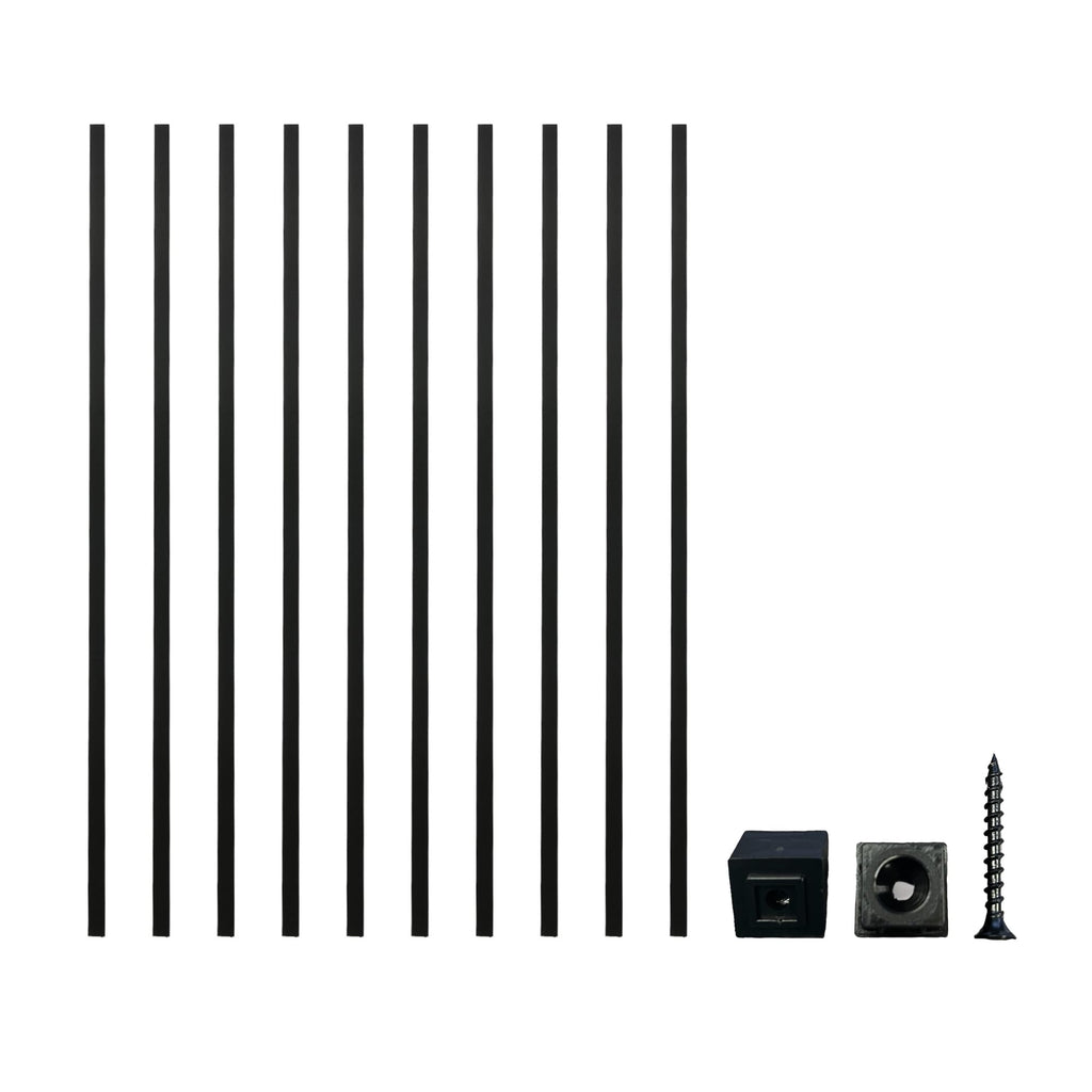 26'' Black Aluminum Balusters 20pk E5154