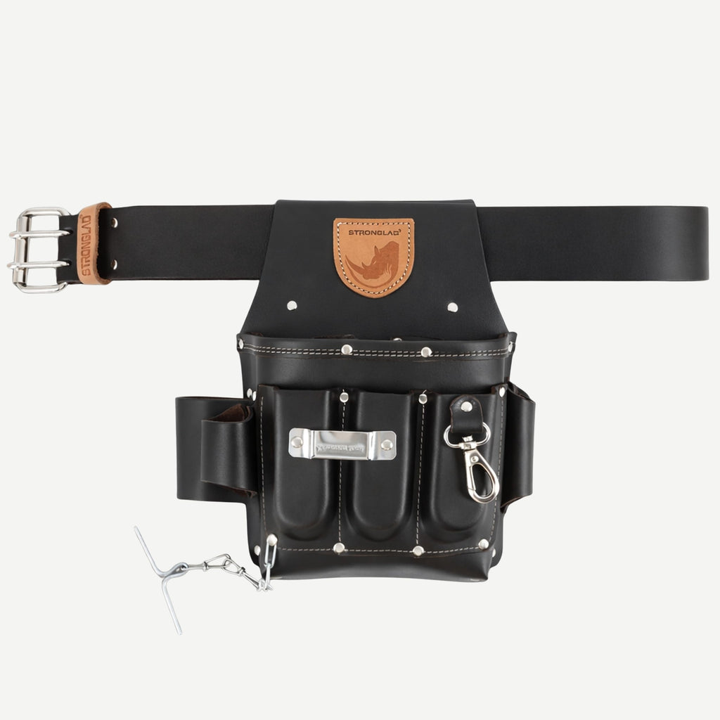 13-Pocket Top-Grain Leather Electricians Tool Belt U334756