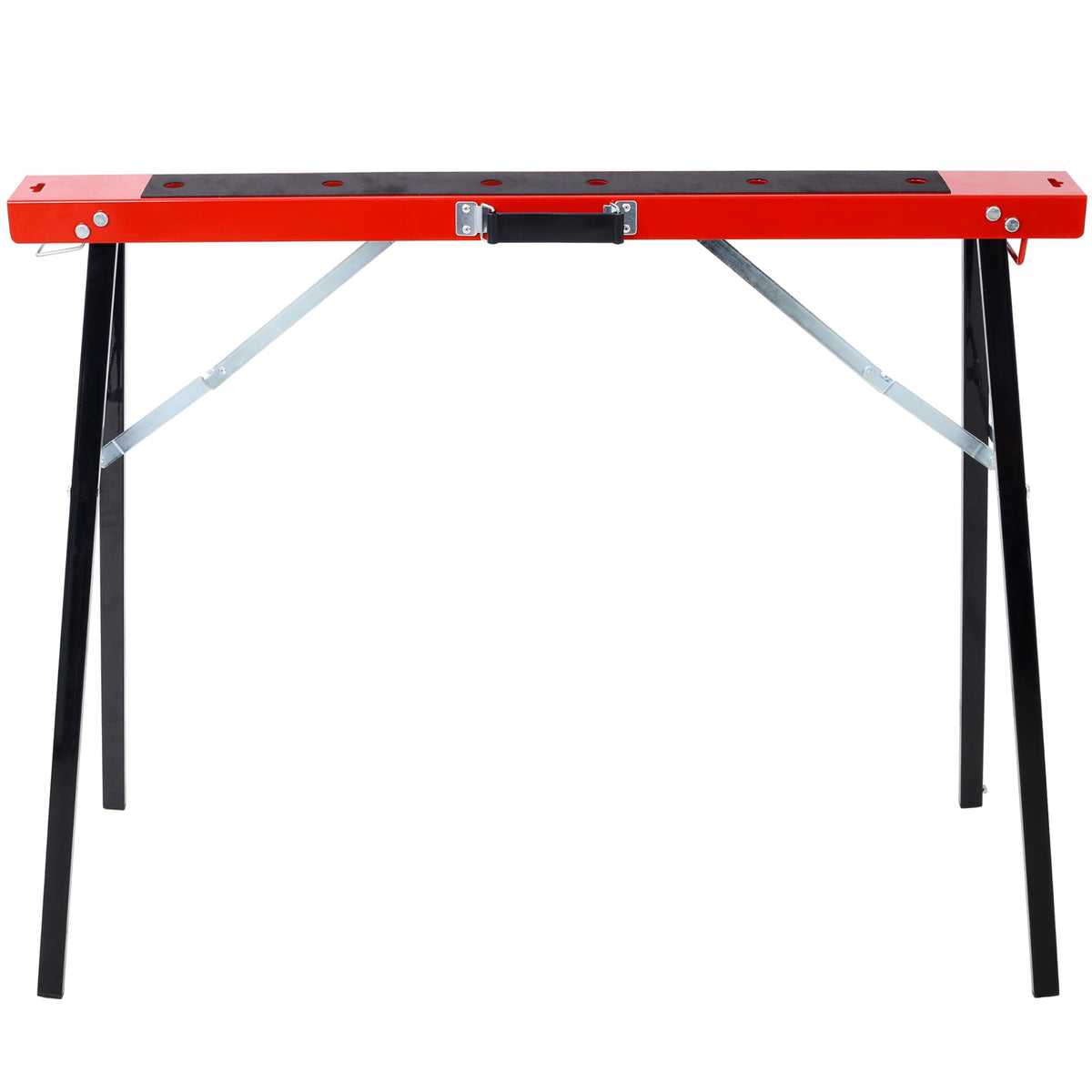 Black and Yellow Steel Folding Sawhorse Set 2-Pack D237