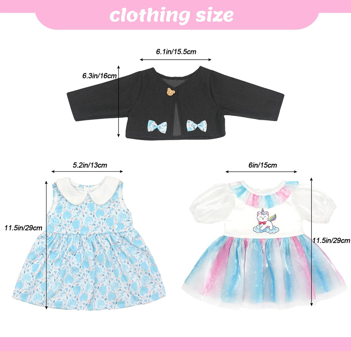 2 Sets Doll Clothes for 20-22 Inch Dolls R43936