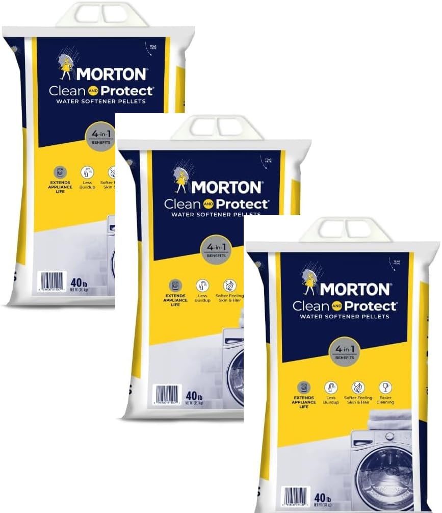 Water Softener Salt Pellets, 40 LB Bag (3) Q92638