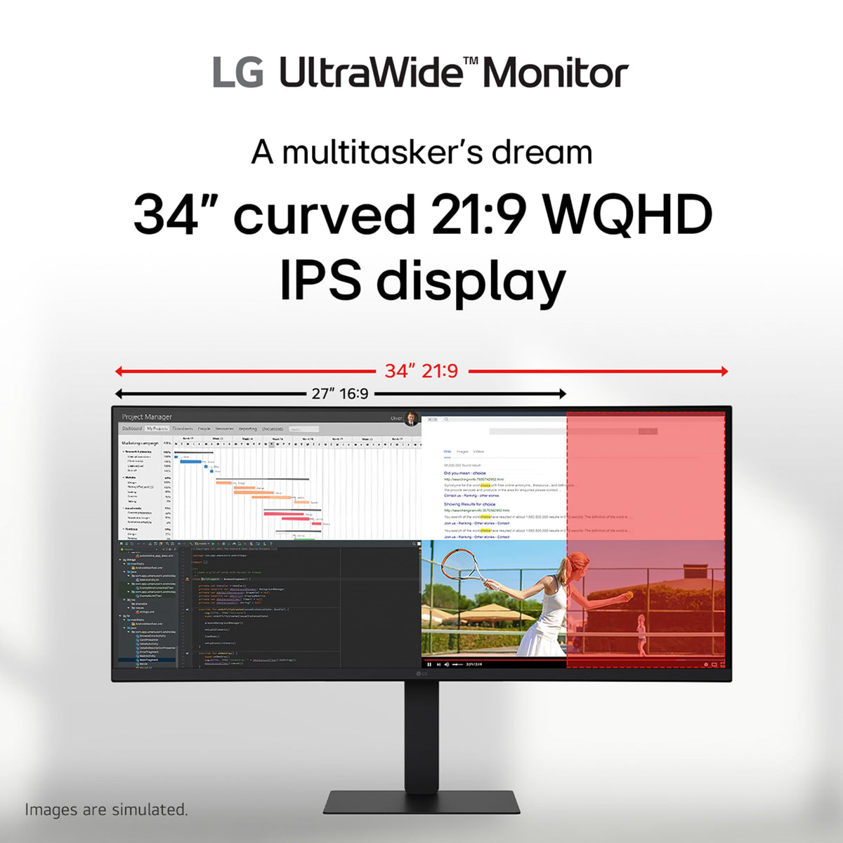34-inch UltraWide IPS WQHD Curved Monitor D235732