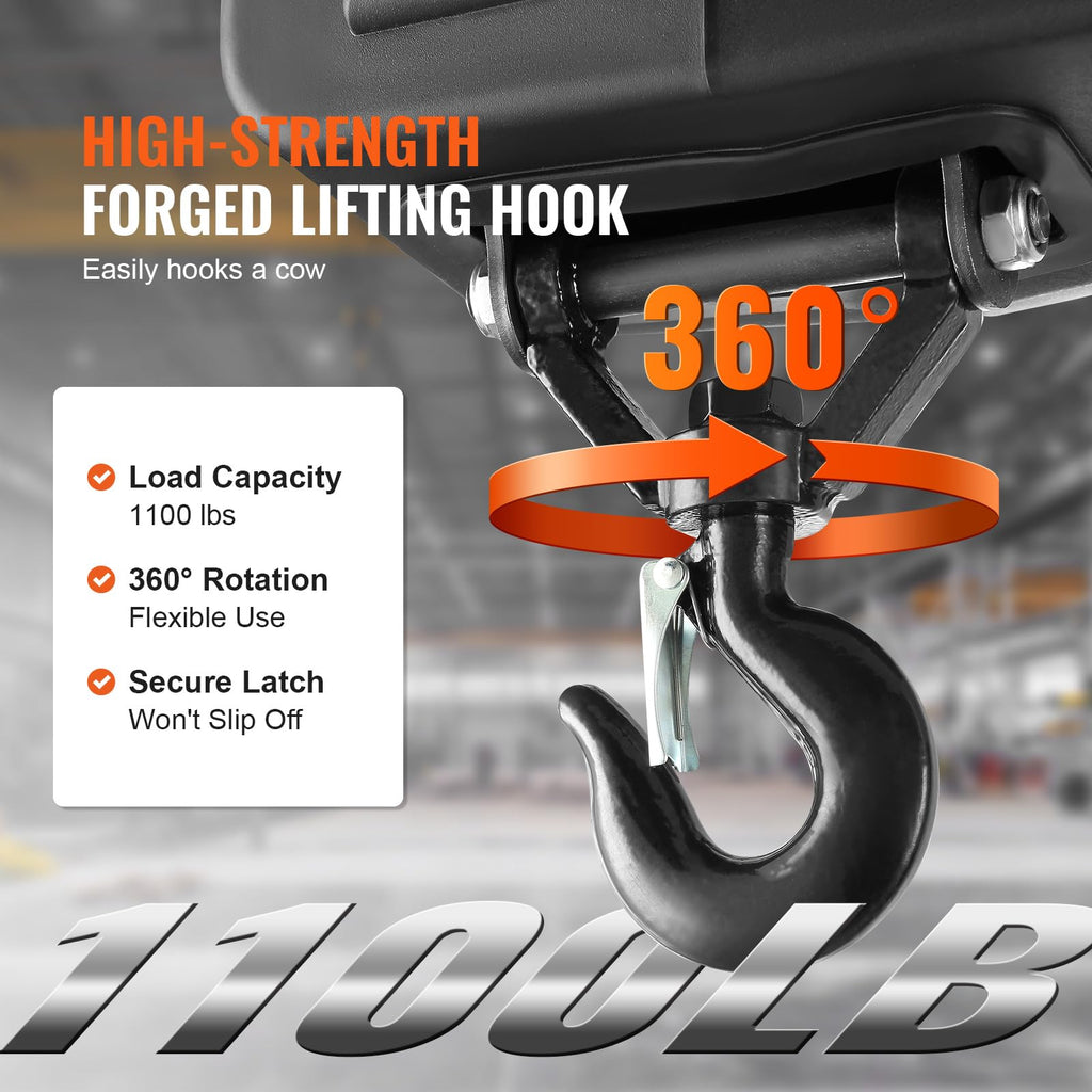 1500W Portable Electric Hoist Winch Y925