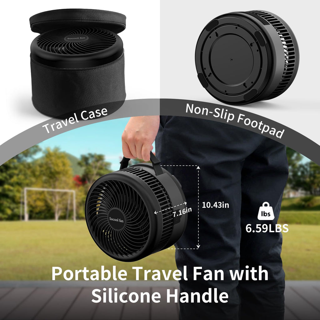 40000mAh Rechargeable Portable Fan with 8 Speed S60518