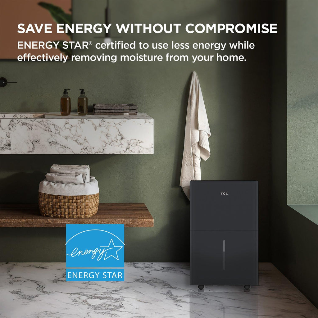 50-Pint Portable Smart Dehumidifier with Pump O1663