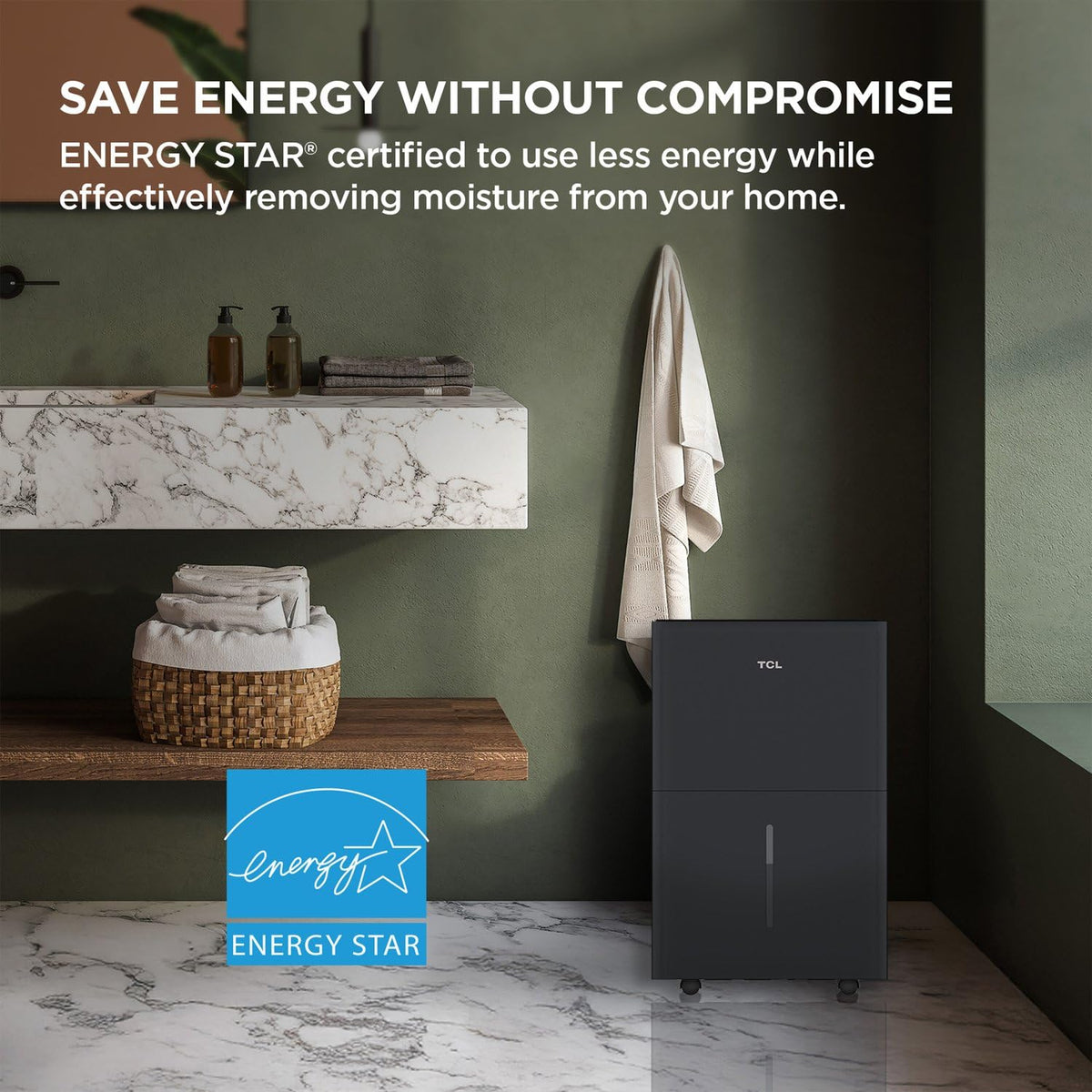 50-Pint Portable Smart Dehumidifier with Pump O1663