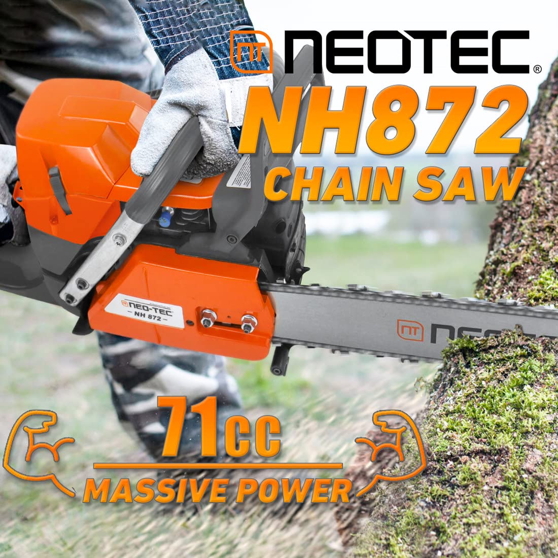 24 Inch 71cc Gas Powered Chainsaw E746919