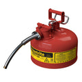 Red Galvanized Steel Gasoline Safety Can L1569