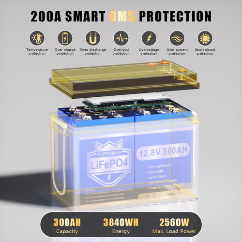 12V 300Ah Lithium LiFePO4 Battery Y742708