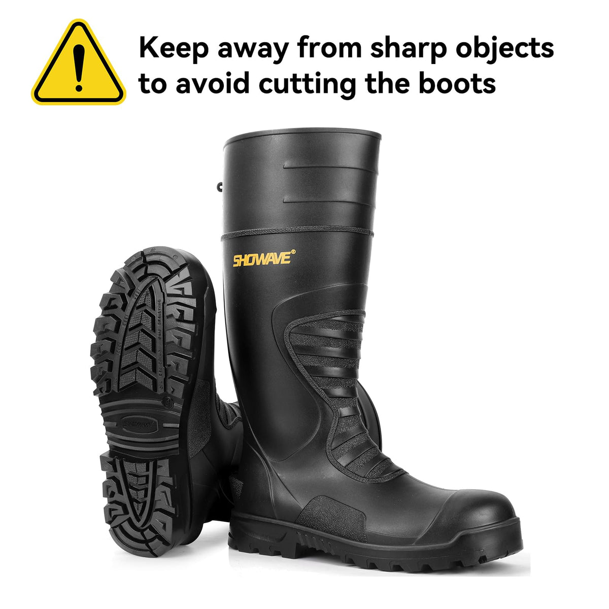 Rubber Steel Toe Waterproof Boot U17167