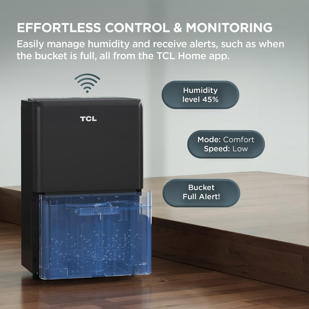 50-Pint Portable Smart Dehumidifier with Pump O1663