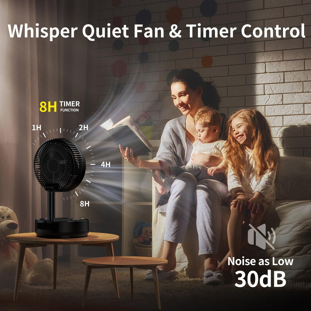 40000mAh Rechargeable Portable Fan with 8 Speed S60518