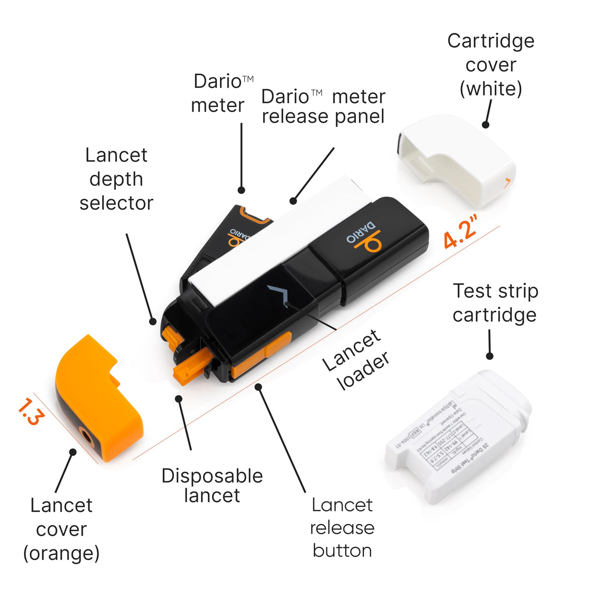 Smart Glucose Monitor Kit with 25 Strips M8851