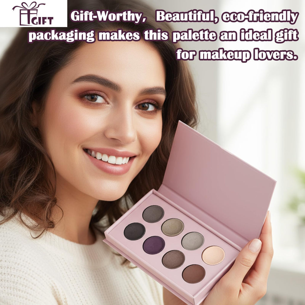 8 Color Nude Smokey Baked Matte Eyeshadow Palette M4325