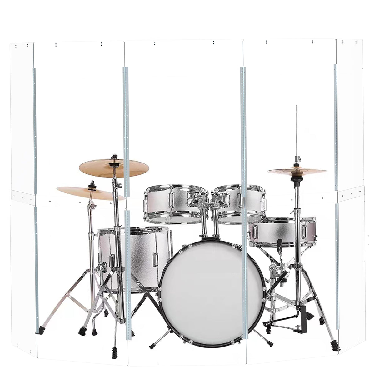 Portable Drum Shield Panels 5-Panels 2ft x 5ft R627664