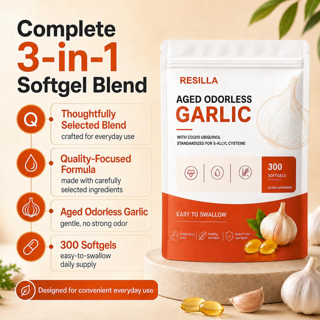 Odorless Aged Garlic Softgels, 300 Softgels H664205