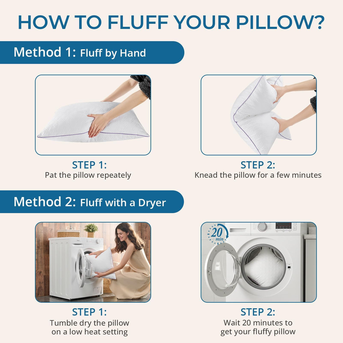 King Size Down Alternative Pillows Set of 2 H9265